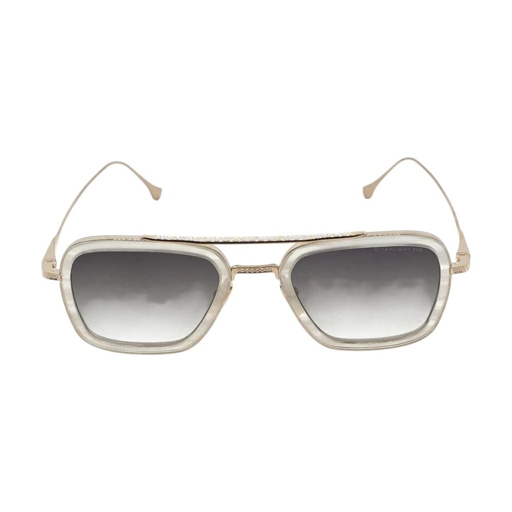 Dita Flight Sunglasses in Gold and Gray transperent